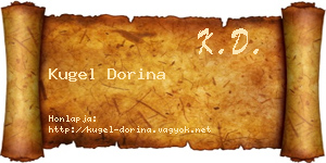 Kugel Dorina névjegykártya